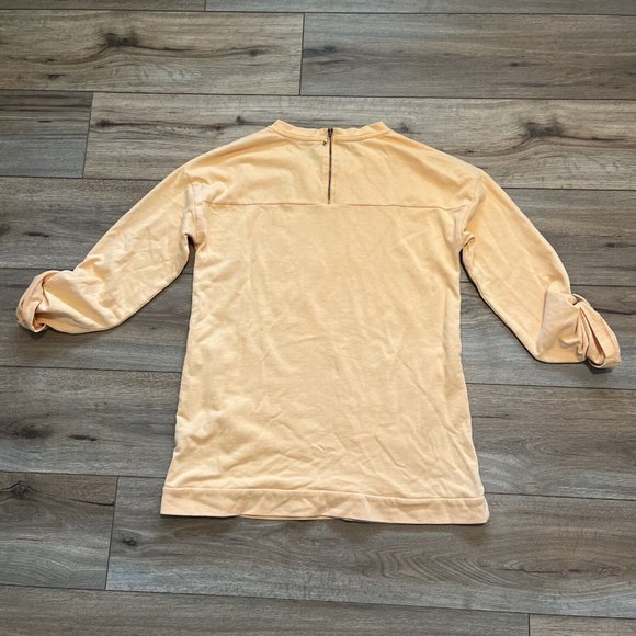 Soft Surroundings On The Go Pullover Sweater SZ Small Marigold Orange Sweatshirt - Picture 4 of 10